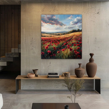 Peinture Fleur Coquelicot